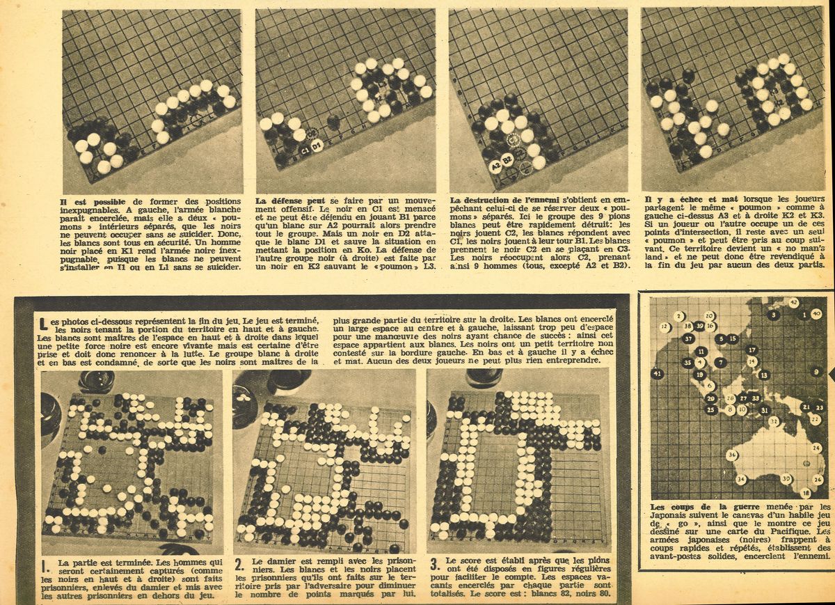Article sur le Go paru en 1942 dans le magazine "7 jours" (2)