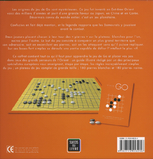 Le jeu de Go, de Matthew Macfayden / Jeu de Go édité par Maxi-livres en 2004